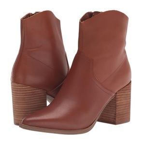 Steve Madden Western Leather Booties Size 7